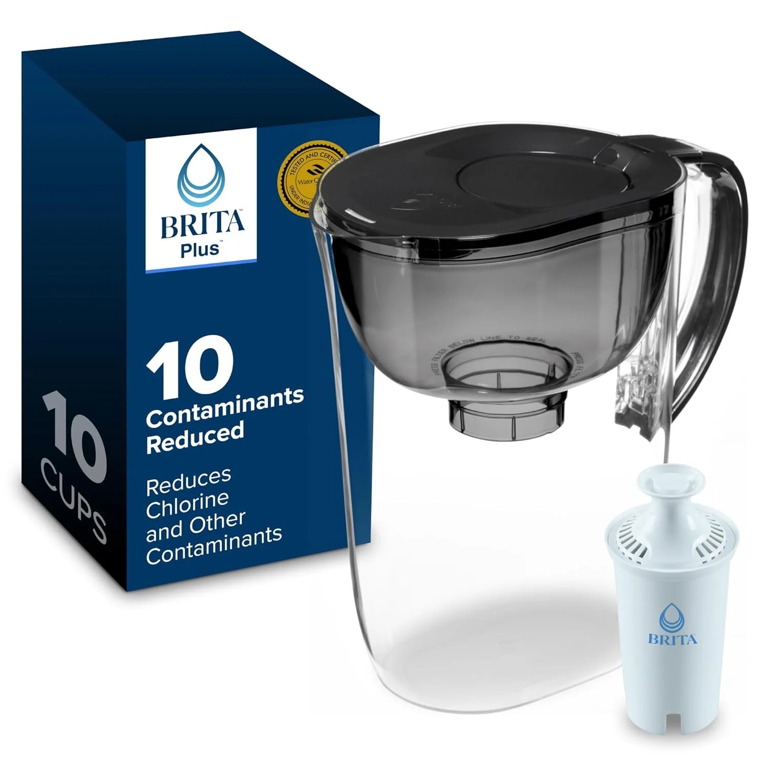 Special Large 10 Cup Water Filter Pitcher, Includes 1 Filter, Bright White ” For Home Projects - Image 3