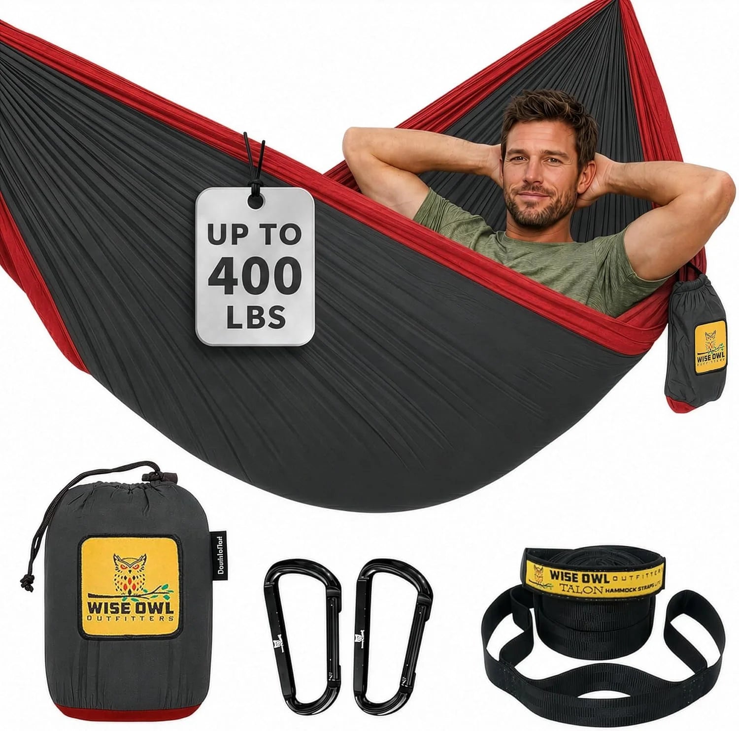Special Owl Outfitters Camping Hammock ” up to 500lbs Portable Hammock with Tree Straps ” Travel, Backpacking - Image 2