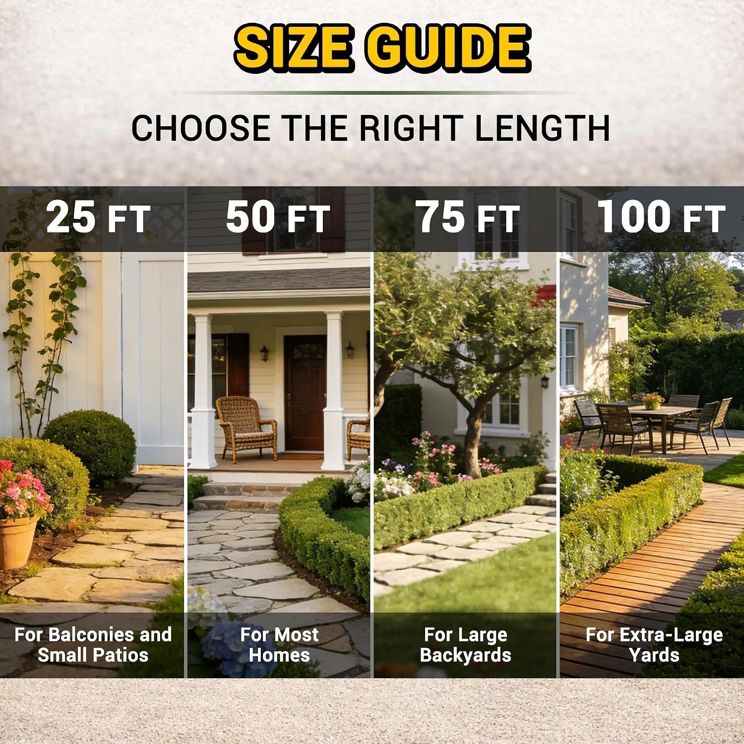 Special Garden Hose 100 ft, Heavy Duty 100ft Non-Expandable Long Water Hose, 1/2 id x 100 Feet - Image 3