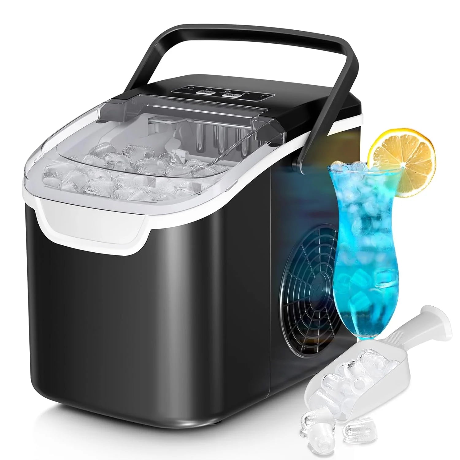 Special Ice Maker Machine, 8 Ice Cubes in 6 mins, 26lb/Day Ice with 2 Sizes- Portable Mini - Image 4