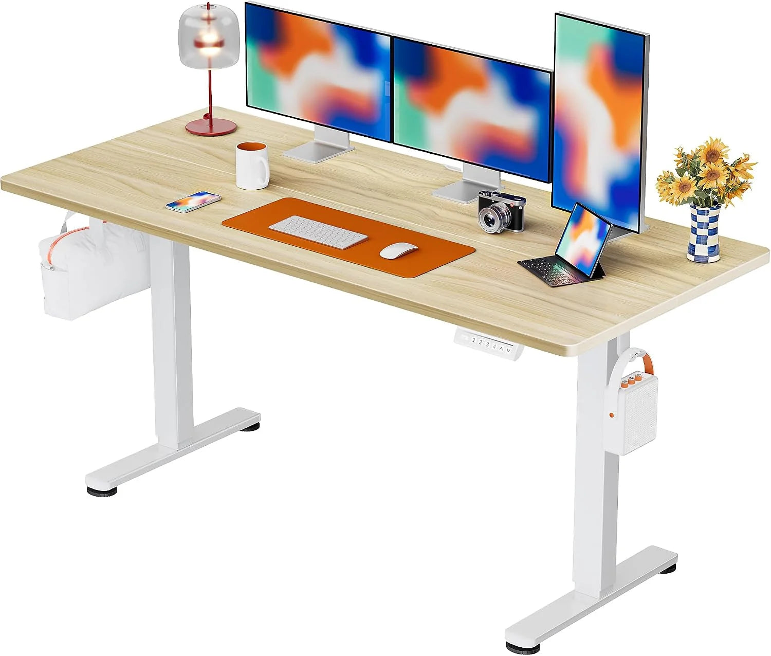 Special Height Adjustable Electric Standing Desk, 48 x 24 Inches Sit Stand up Desk - Image 3