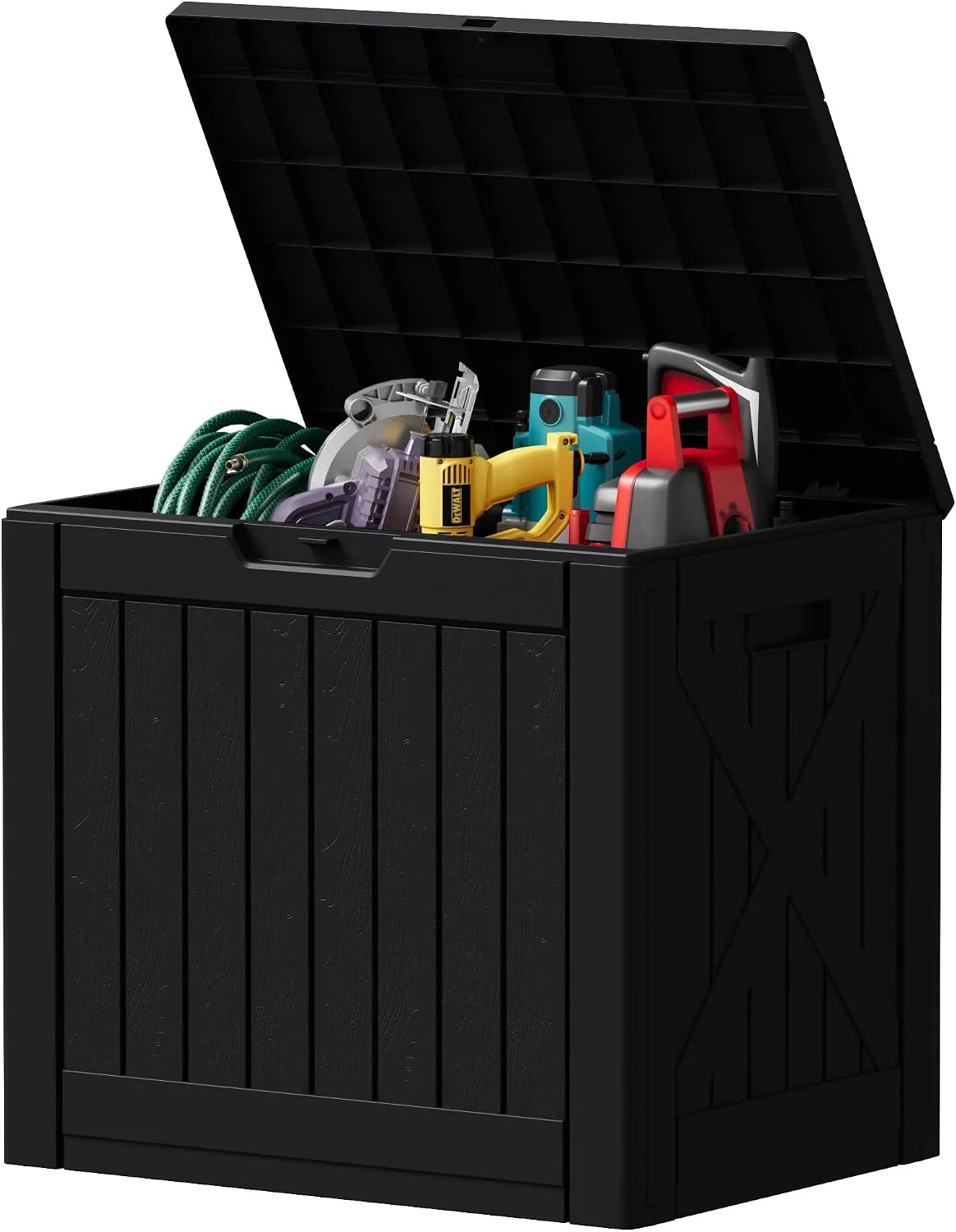 Special 78 Gallon Deck Box, Waterproof Resin Outdoor Storage Box - Image 27