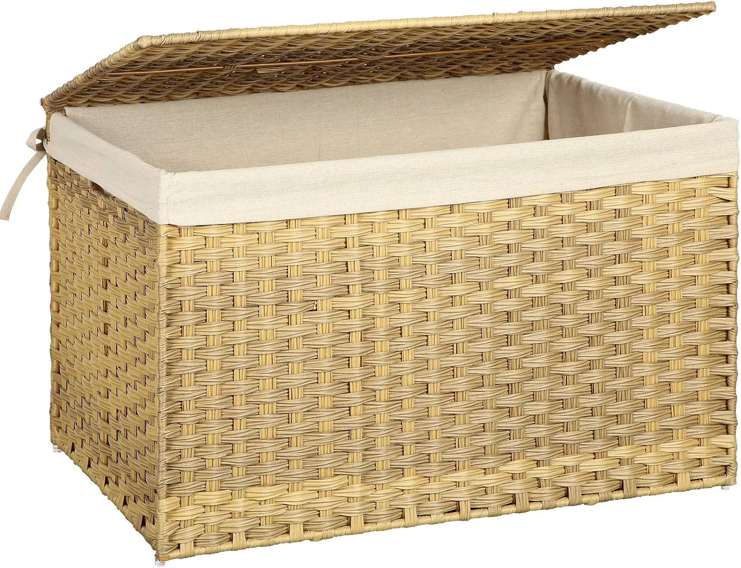 Special Storage Basket with Lid, 9.2 Gallon (35L), Foldable, Blanket Storage Bin with Handles - Image 10