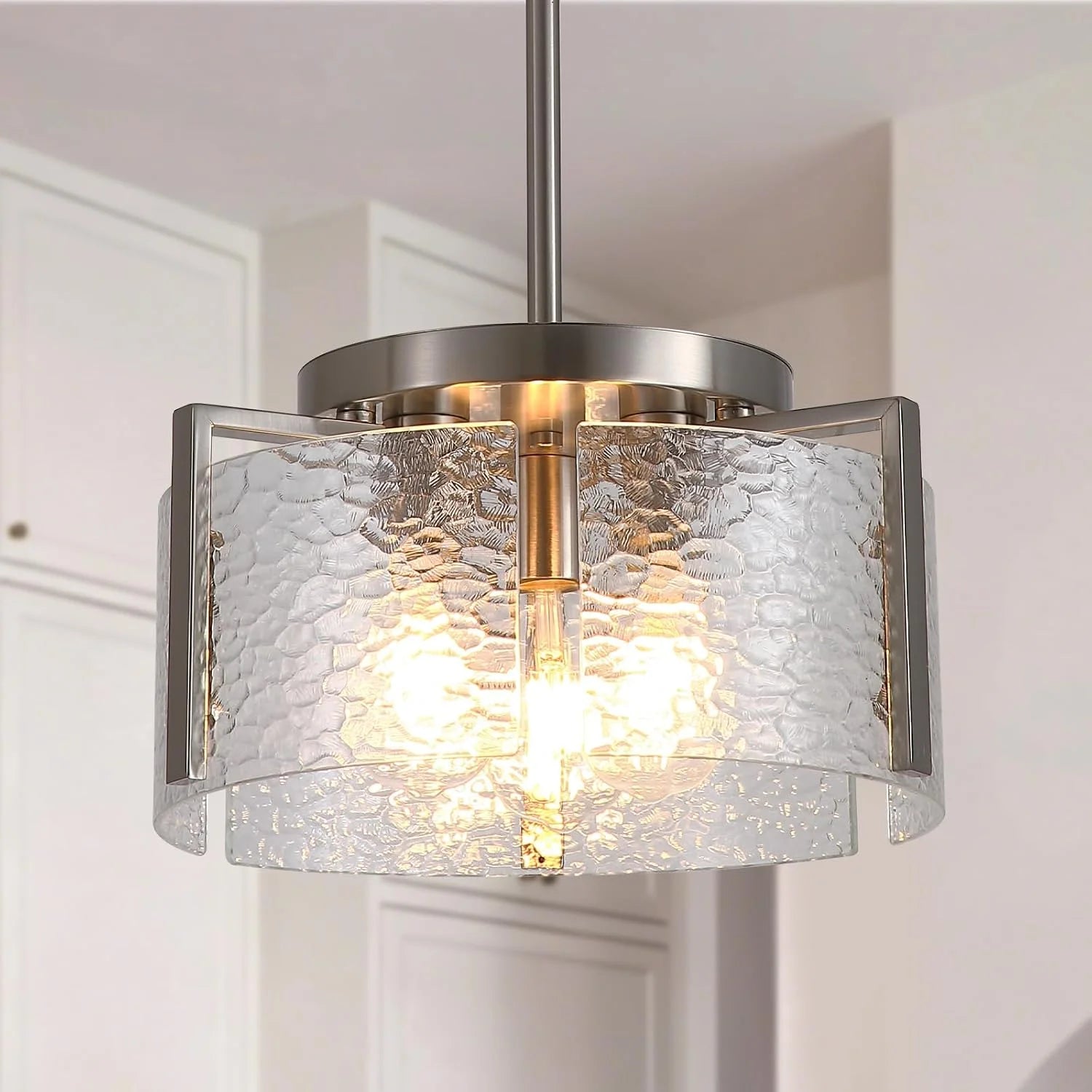 Special Chandeliers for Dining Room Light Fixture, Adjustable Glass Modern Farmhouse Chandelier for Entryway - Image 13