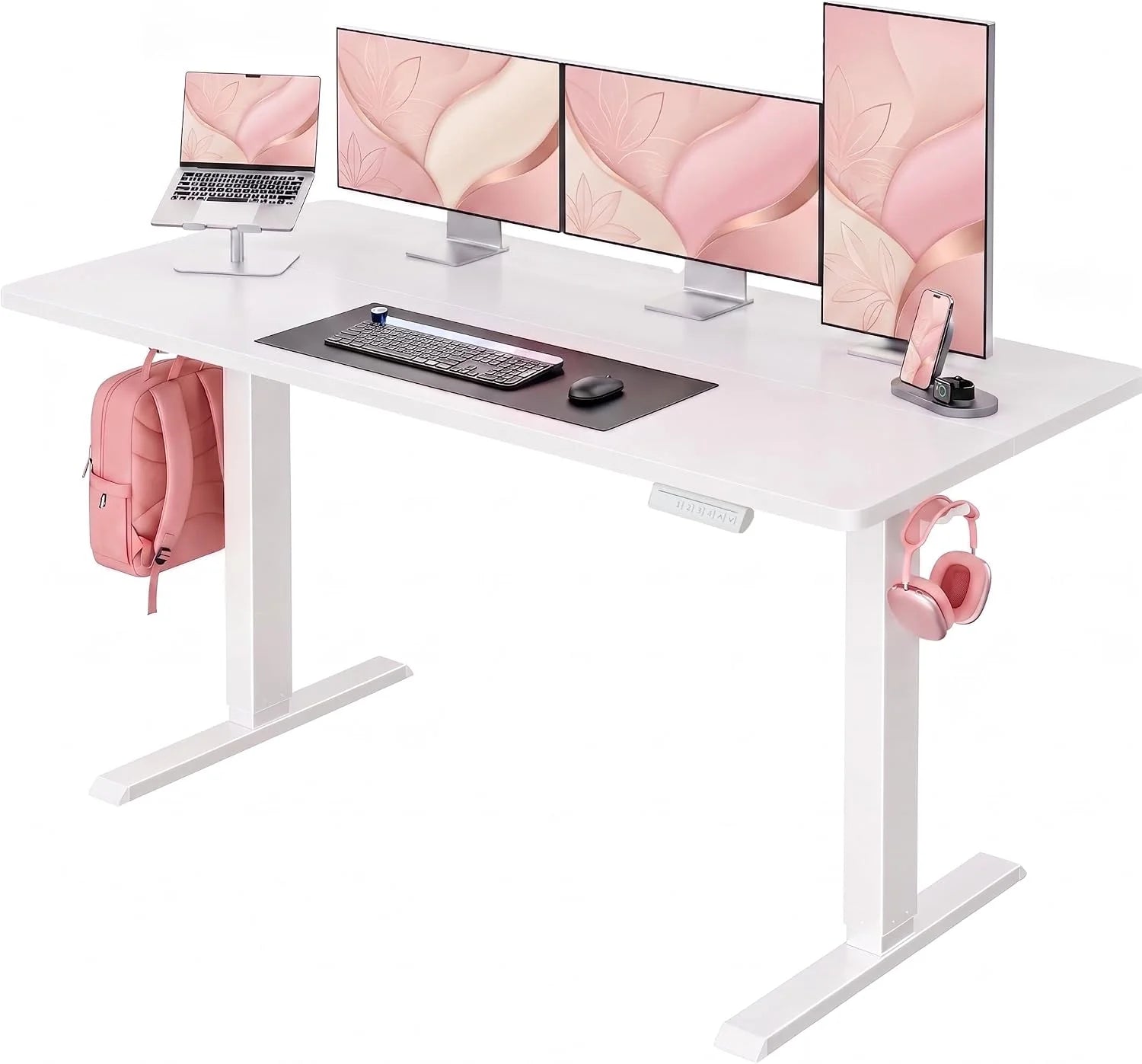 Special HUANUO 32 Small Electric Standing Desk Adjustable Height, 4 Memory Height Settings - Image 26
