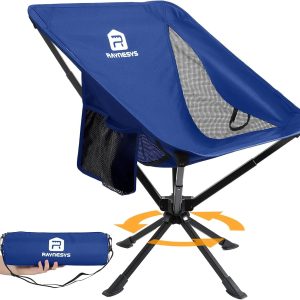 Special Portable Swivel Camping Chair, 8 Seconds Quick Setup Easy Carry, 3.8Lb Lightweight Folding Chairs for Hiking