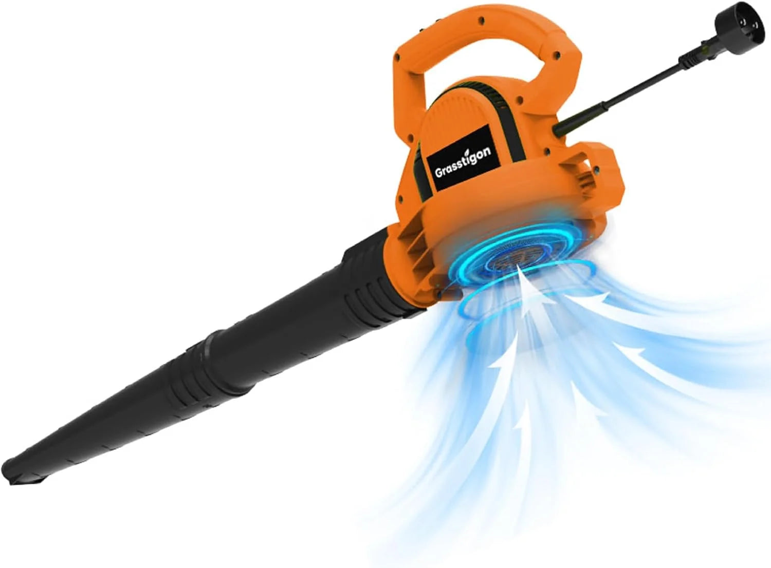 Special Grasstigon Electric Leaf Blower Corded, 7-Amp, 390CFM/ 210MPH, 2 Speed Modes, Powerful Lightweight Handheld Blowers for Lawn Care