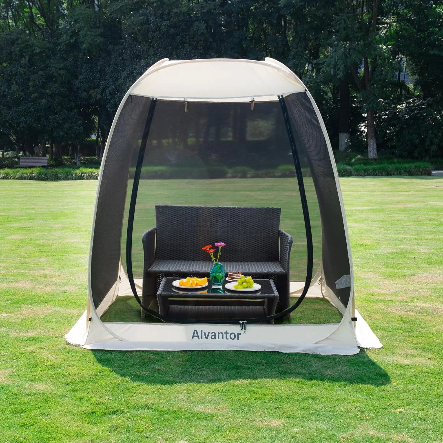 Special Alvantor Pop Up Screen House Tent, Instant Outdoor Gazebo with Mosquito Netting & UPF 50+ Sun Protection - Image 11