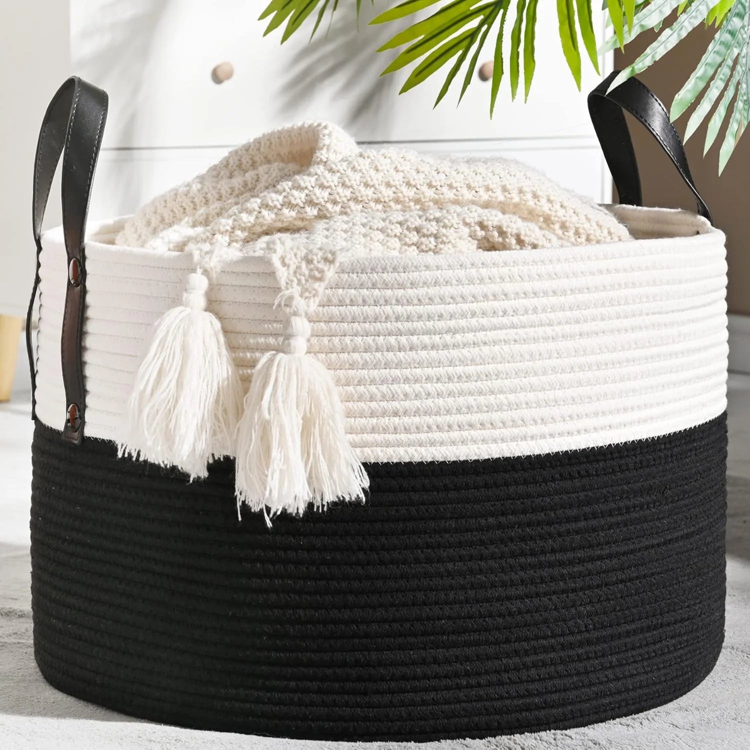 Special Large Blanket Basket with Handles, Storage Basket for Living Room, Extra Large Capacity, Blanket Storage, Laundry - Image 17