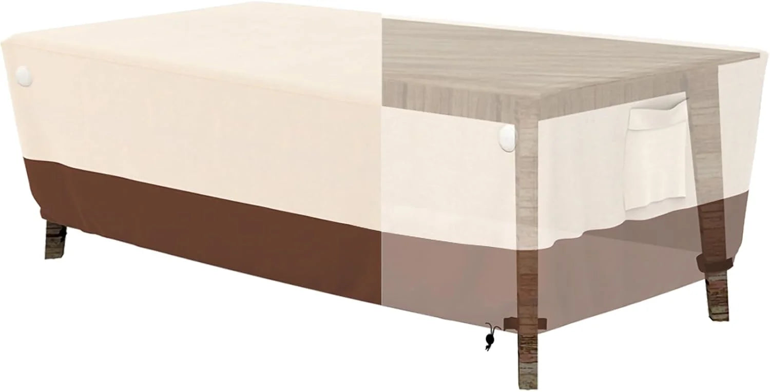 Special Tuyeho 124×84 Heavy Duty 900D Outdoor Patio Furniture Set Cover Waterproof - Image 6