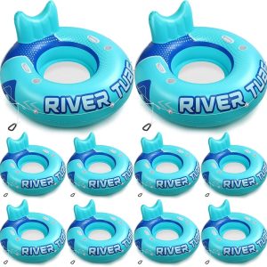 Special Glimin 2 Pcs Green Blue 53 Heavy Duty River Tube Float Inflatable Pool Floating Tube for Adult Large River Raft Water