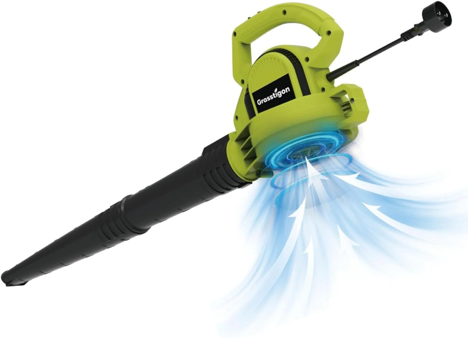 Special Grasstigon Electric Leaf Blower Corded, 7-Amp, 390CFM/ 210MPH, 2 Speed Modes, Powerful Lightweight Handheld Blowers for Lawn Care - Image 2