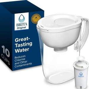 Special Large 10 Cup Water Filter Pitcher, Includes 1 Filter, Bright White ” For Home Projects