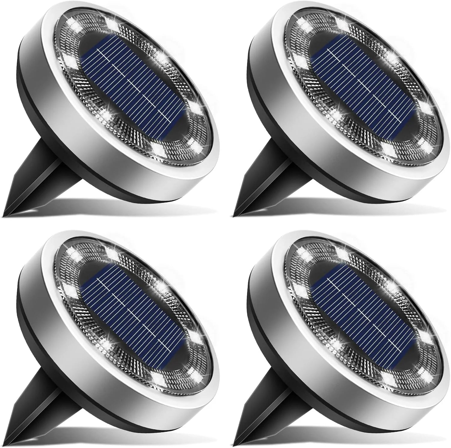 Special 16 Pack Solar Lights Outdoor Waterproof, 8 LED Solar Ground Lights – For Home Projects - Image 2