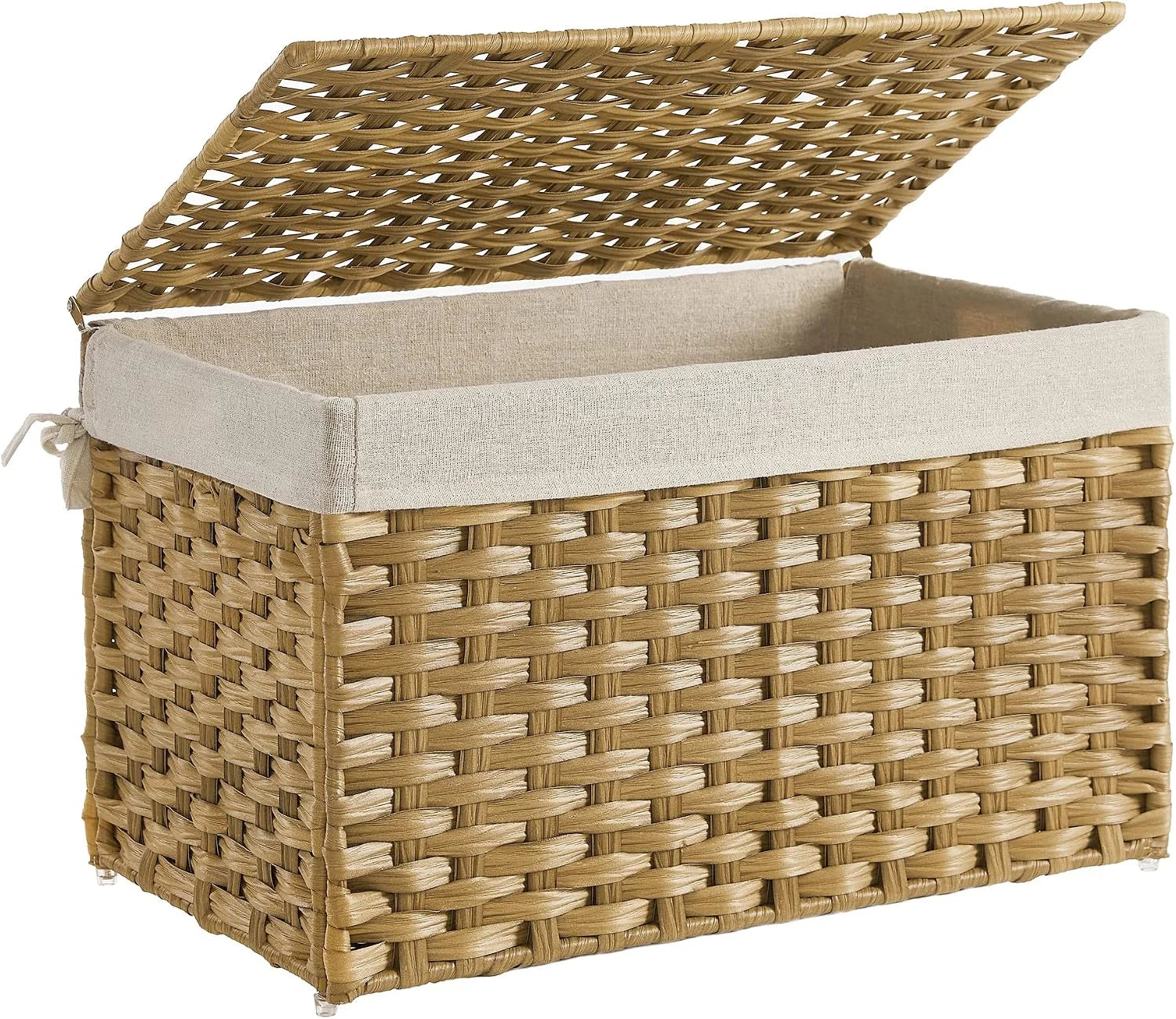 Special Storage Basket with Lid, 9.2 Gallon (35L), Foldable, Blanket Storage Bin with Handles - Image 8