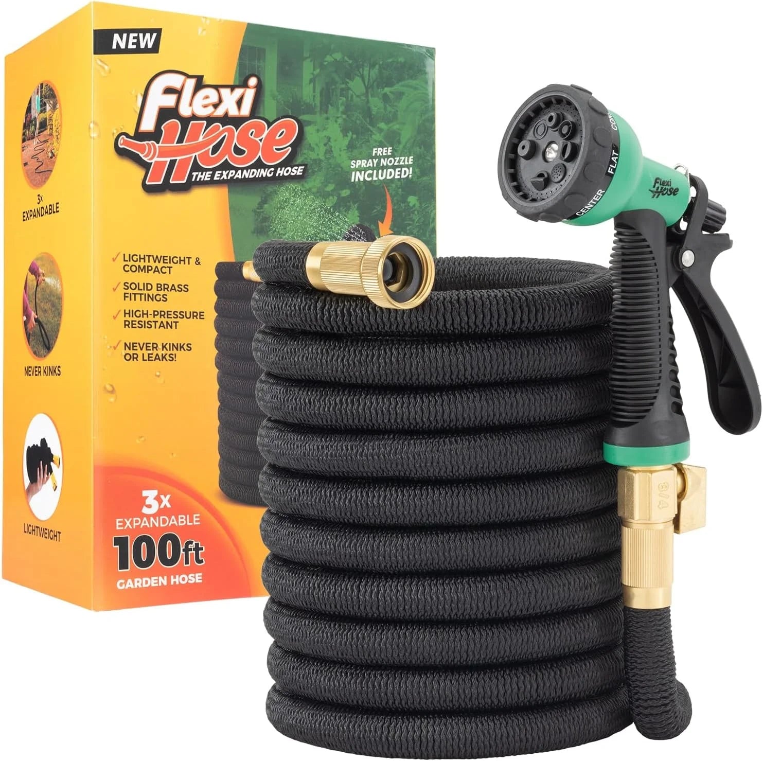Special Hose Expandable Garden Hose with 8 Function Nozzle, 100FT, Lightweight Retractable Garden Hose - Image 3