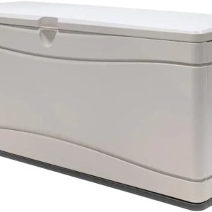 Special LIFETIME 60186 Heavy-Duty Outdoor Storage Deck Box, 116 Gallon, Desert Sand/Brown