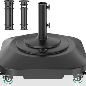 Special Umbrella Base with Wheels, Umbrella Stand Heavy Duty 100lb Windproof
