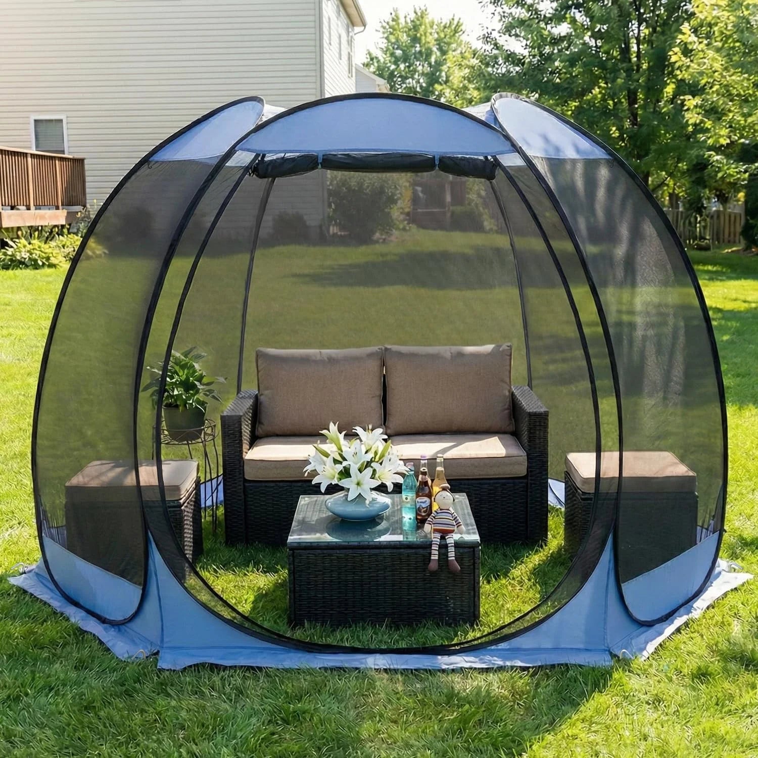Special Alvantor Pop Up Screen House Tent, Instant Outdoor Gazebo with Mosquito Netting & UPF 50+ Sun Protection - Image 4