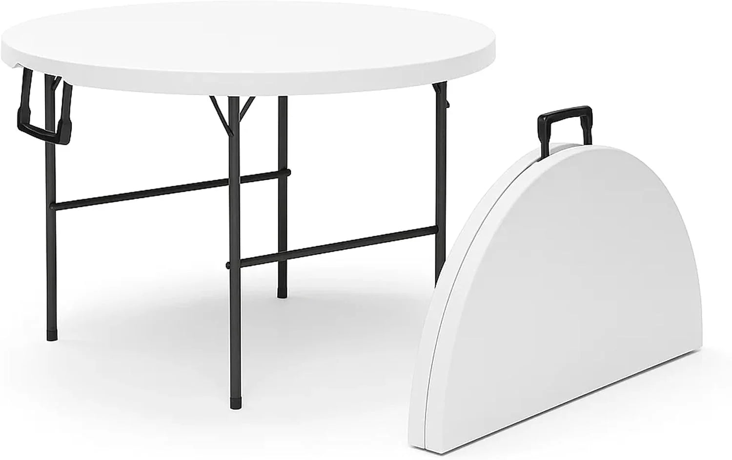 Special Our Modern Space 8 Feet Foldable Table with Built in Handle & Steel Legs, Heavy Duty Portable - Image 5