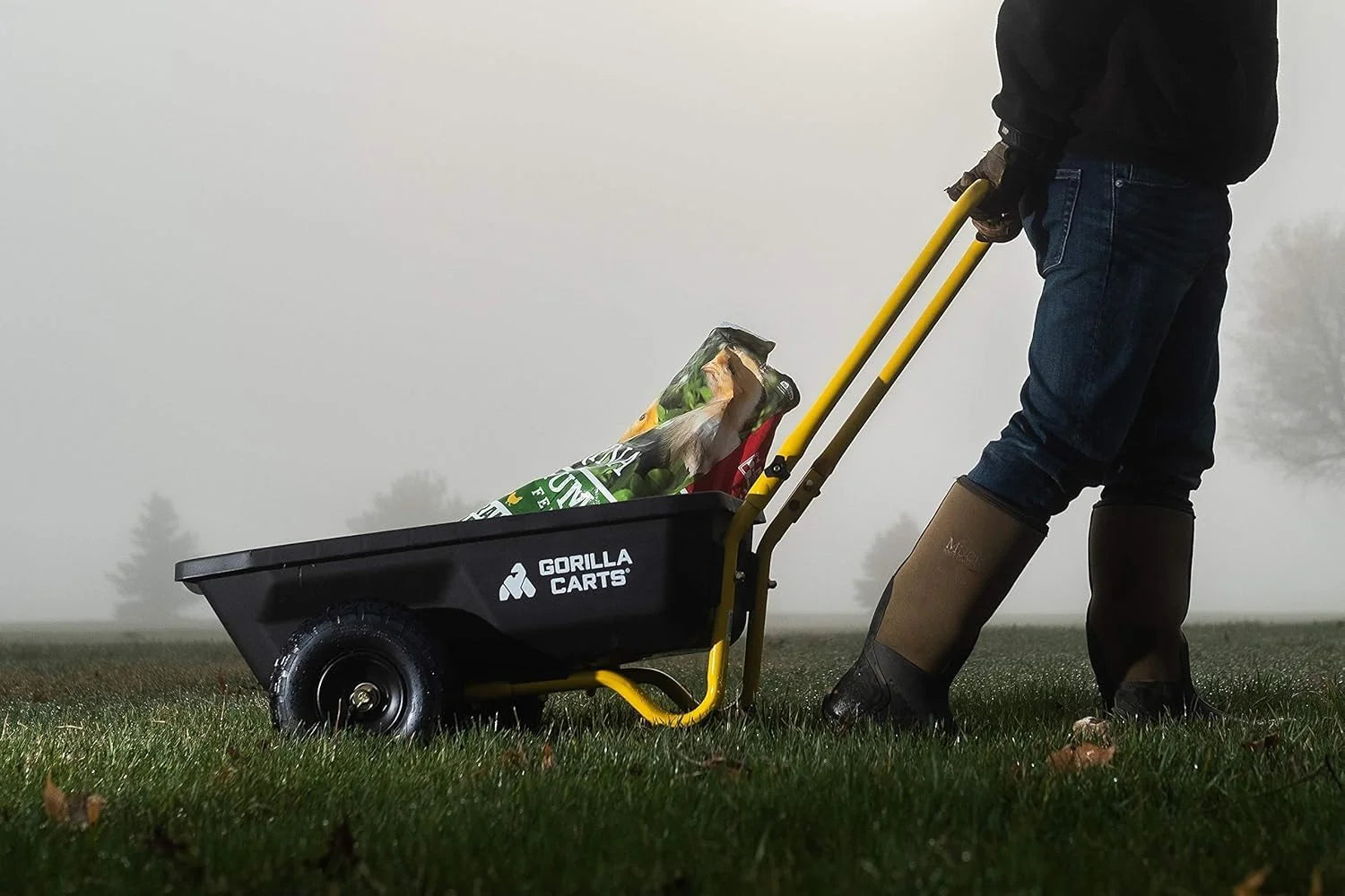 Special Carts GCR-4 Poly Dump Cart, 2-Wheel Garden Wagon with Foldable Handle, 4 cu ft, 300 lb. Capacity - Image 14