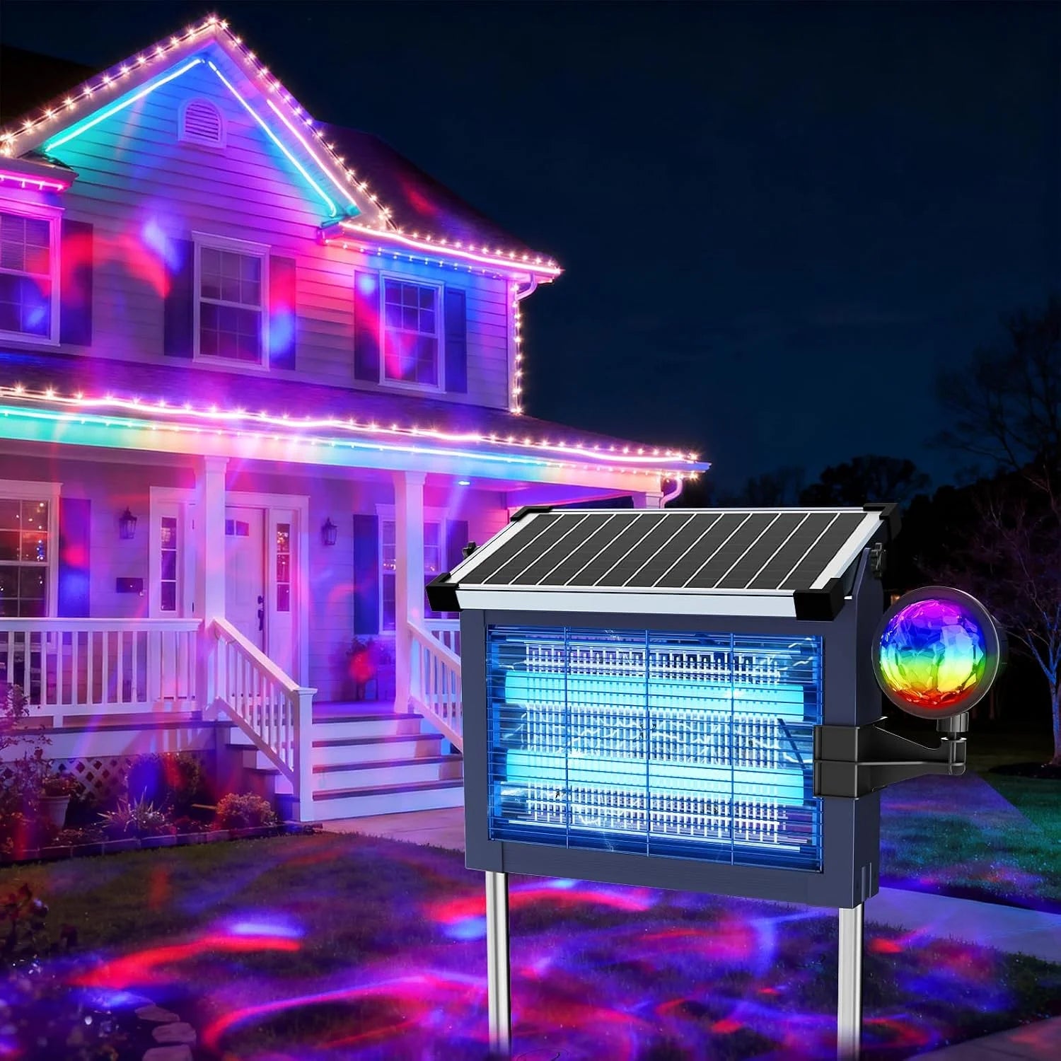 Special Solar Bug Zapper Outdoor, 4500V Mosquito Zapper Fly Trap for Patio, 10W Solar Panel, IPX5 Waterproof - Image 9