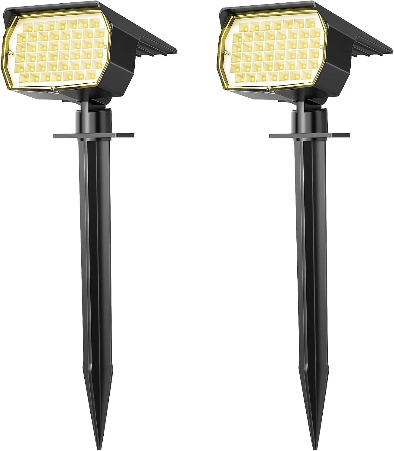 Special Solar Spot Lights Outdoor Waterproof IP65, 12 Pack Landscape Spotlights with 46 LEDs, 3 Modes Auto On/Off Solar - Image 5