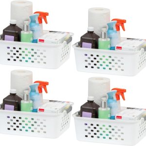 Special Small Plastic Storage Basket, Black, Organize pantry items, office supplies, crafts, accessories, and household