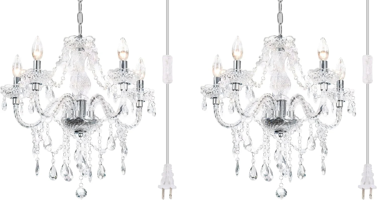 Special Crystal Clear Chandelier 5-Light Pendant Ceiling Lighting Fixture - Image 2