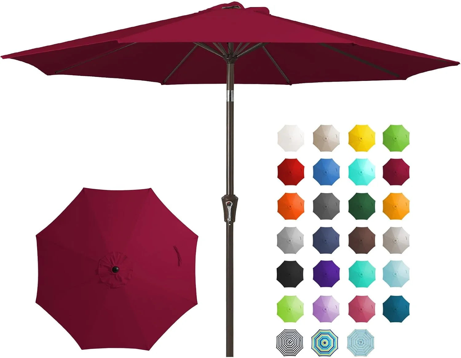 Special 9FT Outdoor Patio Umbrella, Market Umbrella, Beige - Image 14