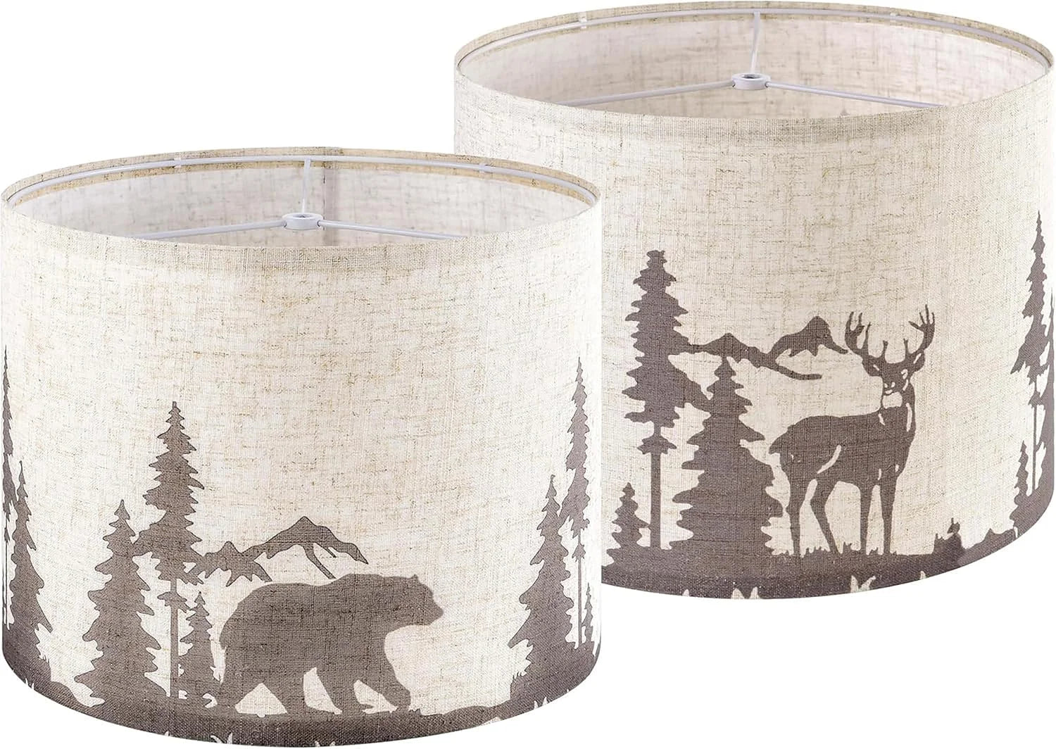 Special GO&SO 13 Drum Boho Lamp Shades Set of 2 Medium, 0.41 Spider Farmhouse Lamp Shade for Small Floor Lamp - Image 14
