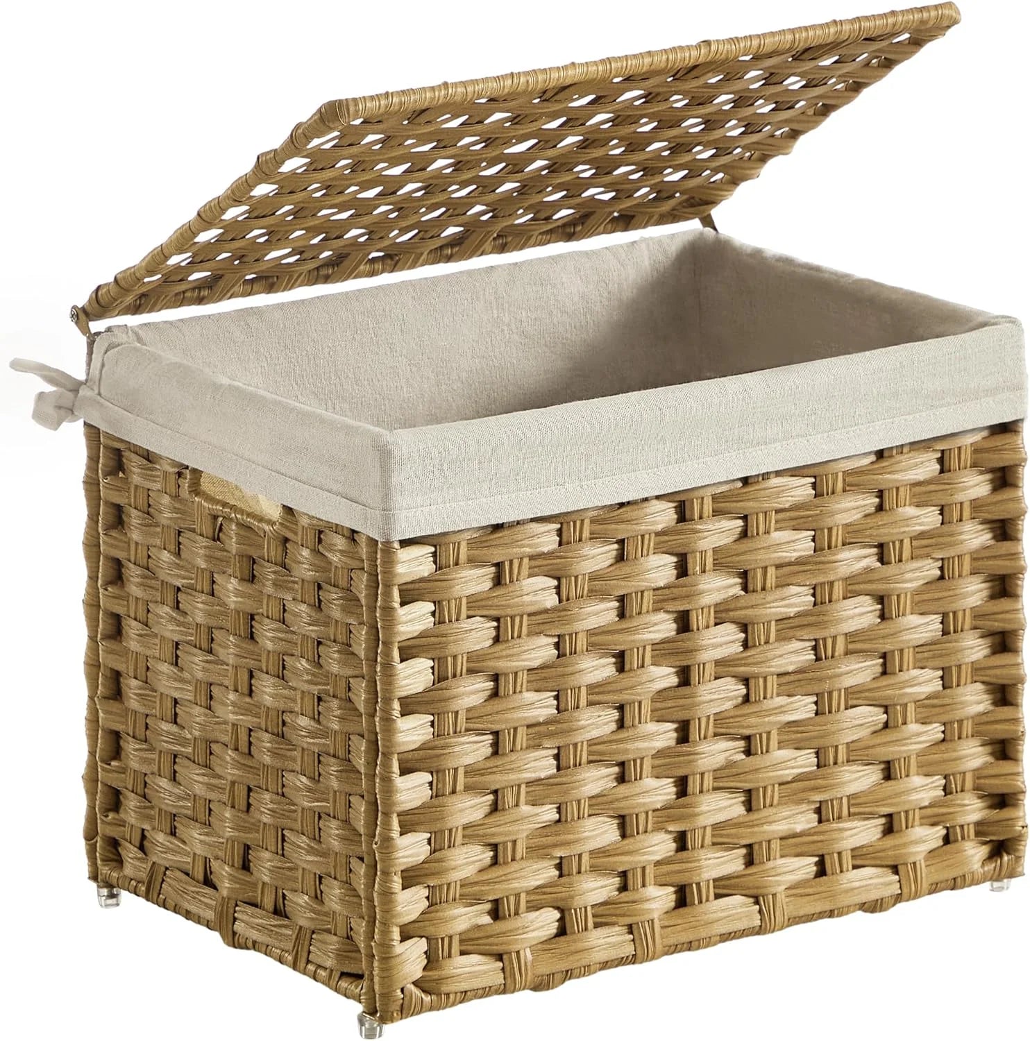 Special Storage Basket with Lid, 9.2 Gallon (35L), Foldable, Blanket Storage Bin with Handles - Image 3