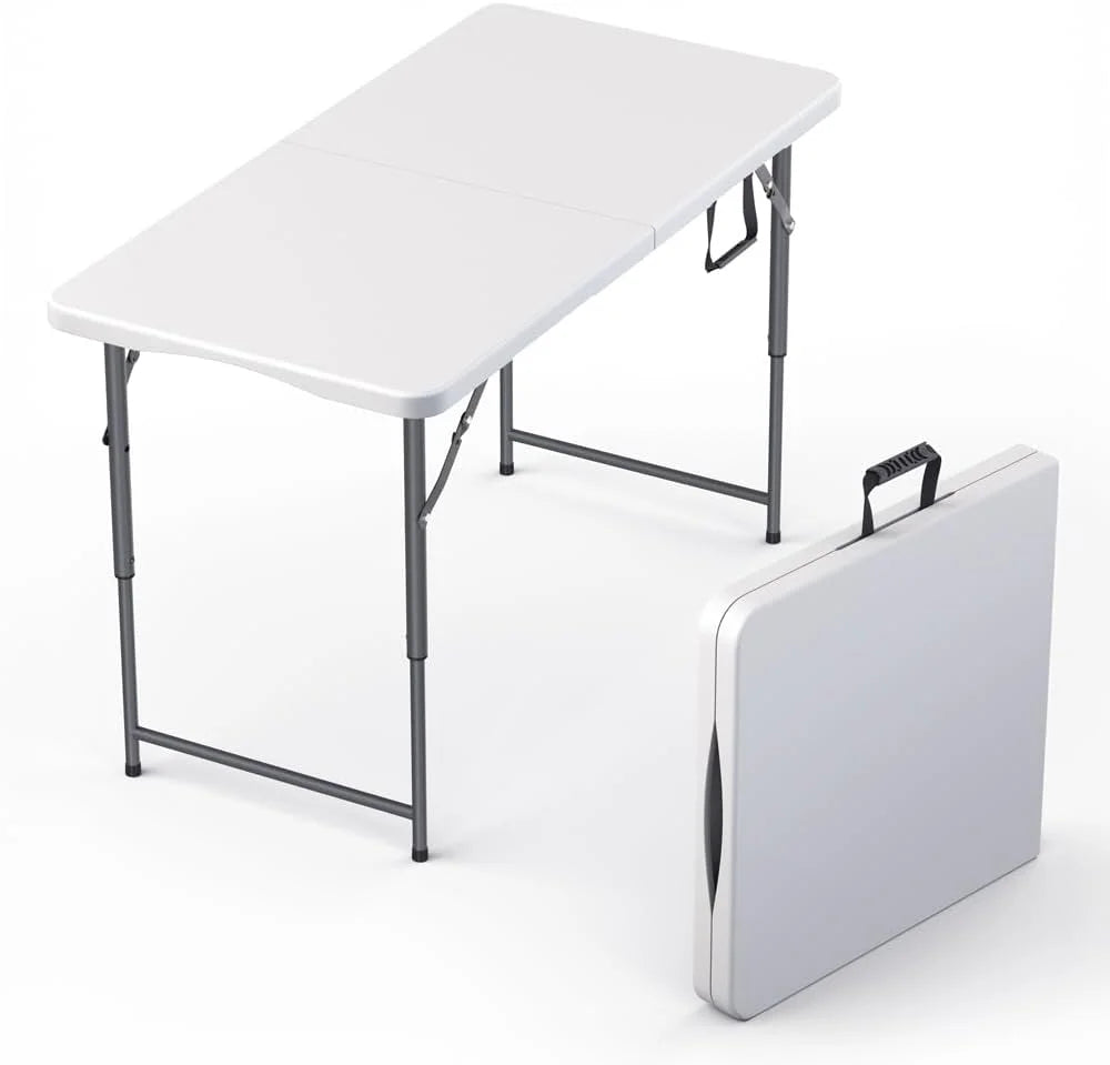 Special Our Modern Space 8 Feet Foldable Table with Built in Handle & Steel Legs, Heavy Duty Portable - Image 3