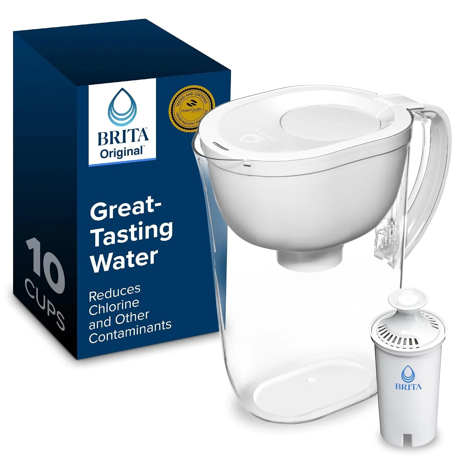 Special Large 10 Cup Water Filter Pitcher, Includes 1 Filter, Bright White ” For Home Projects - Image 7