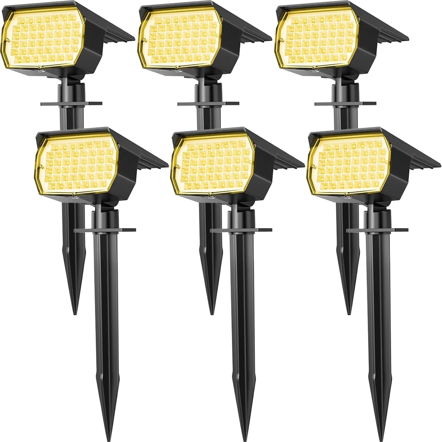 Special Solar Spot Lights Outdoor Waterproof IP65, 12 Pack Landscape Spotlights with 46 LEDs, 3 Modes Auto On/Off Solar - Image 4