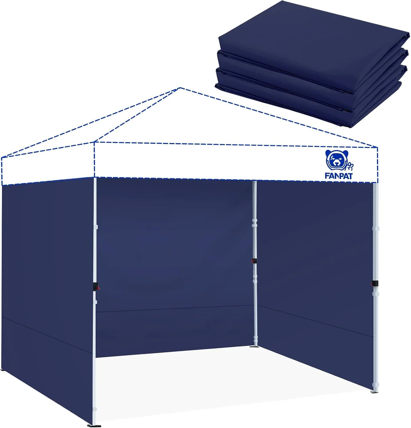 Special 10×10 Canopy Sidewalls for Canopy Frame, White (3Pcs Sidewalls Only) - Image 6