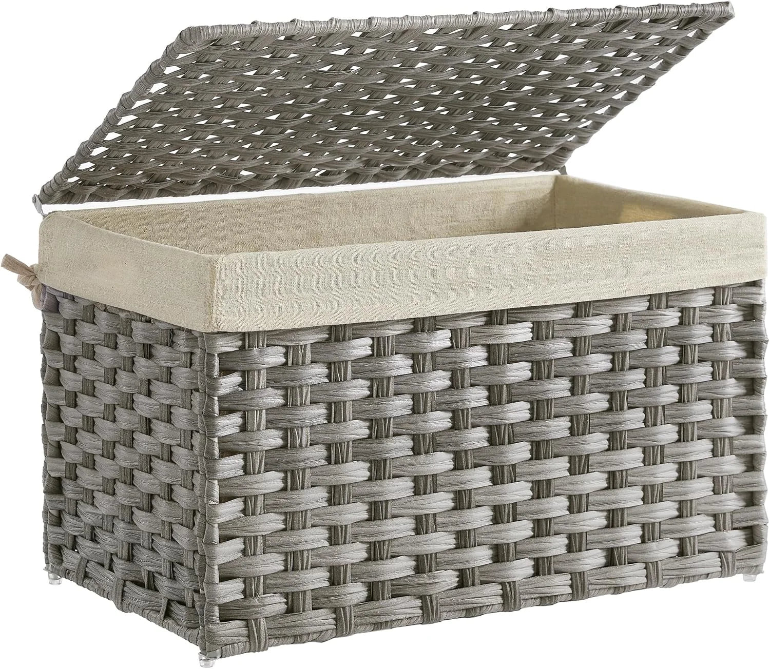 Special Storage Basket with Lid, 9.2 Gallon (35L), Foldable, Blanket Storage Bin with Handles - Image 4