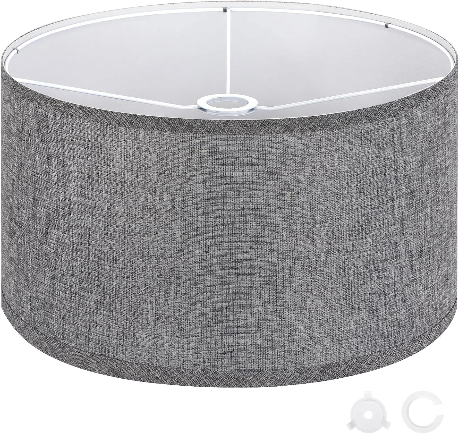 Special OUTON Beige Large Drum Lamp Shades for Floor Lamp