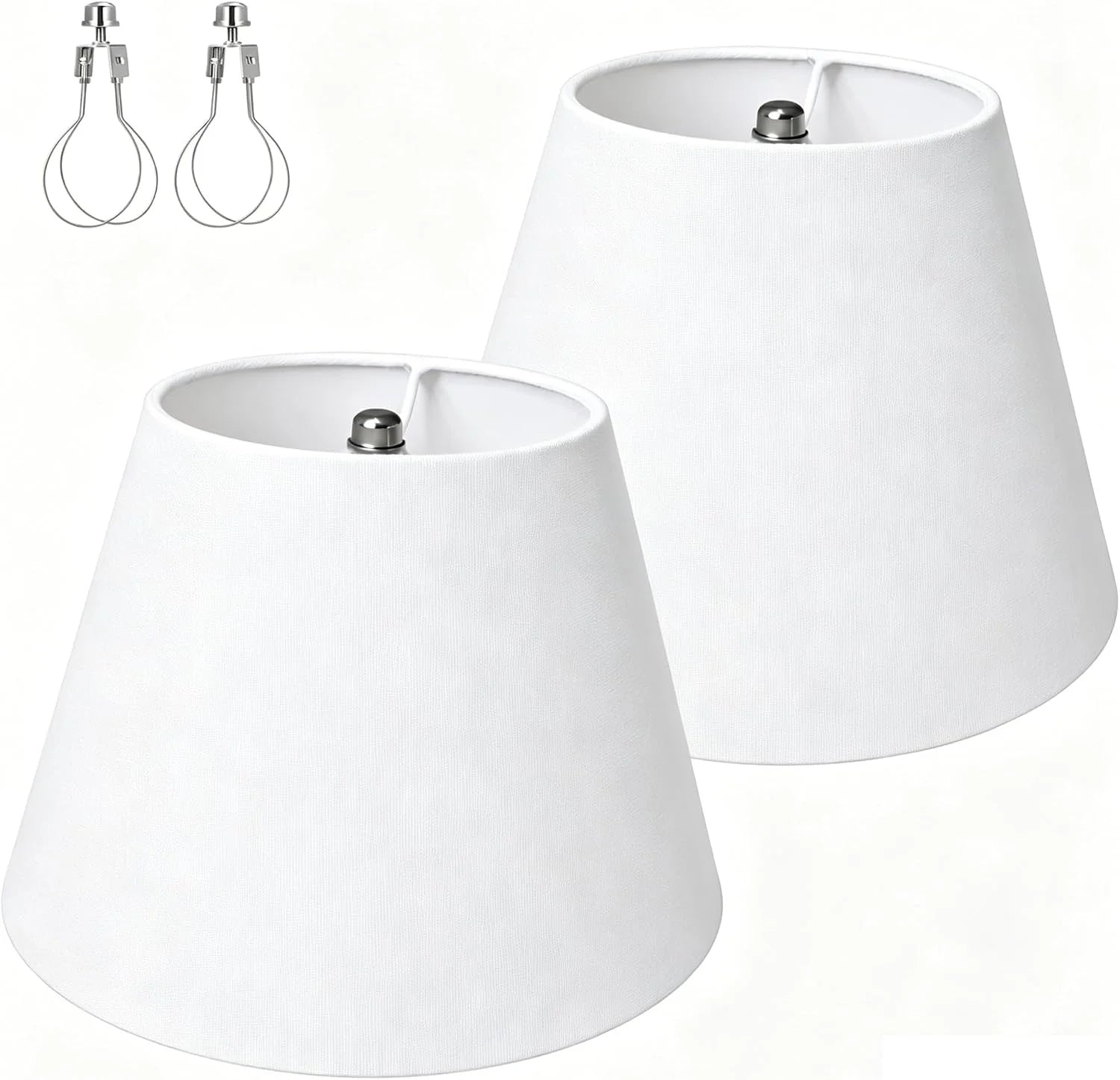 Special Empire Beige Linen Lamp Shades Set of 2