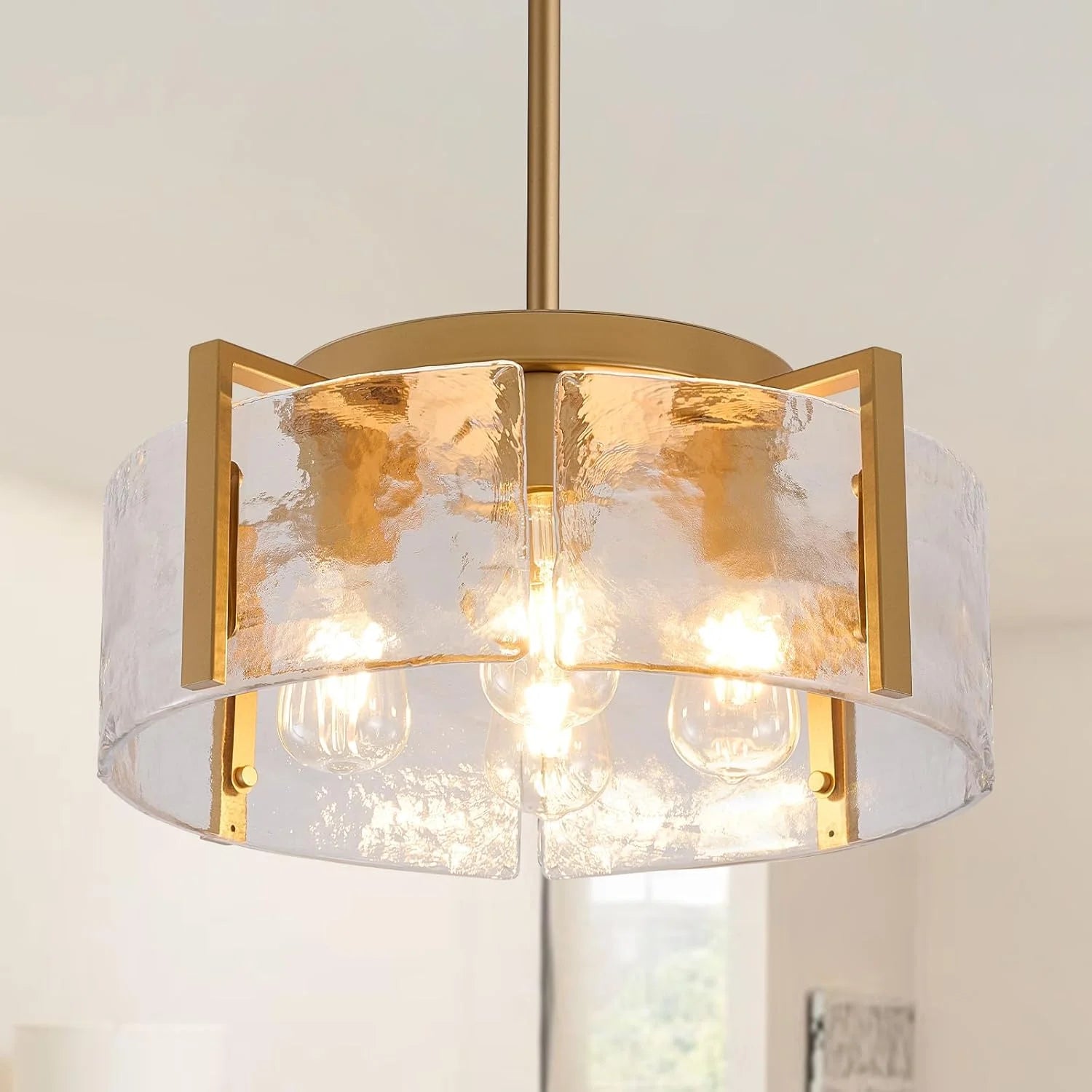 Special Chandeliers for Dining Room Light Fixture, Adjustable Glass Modern Farmhouse Chandelier for Entryway - Image 7