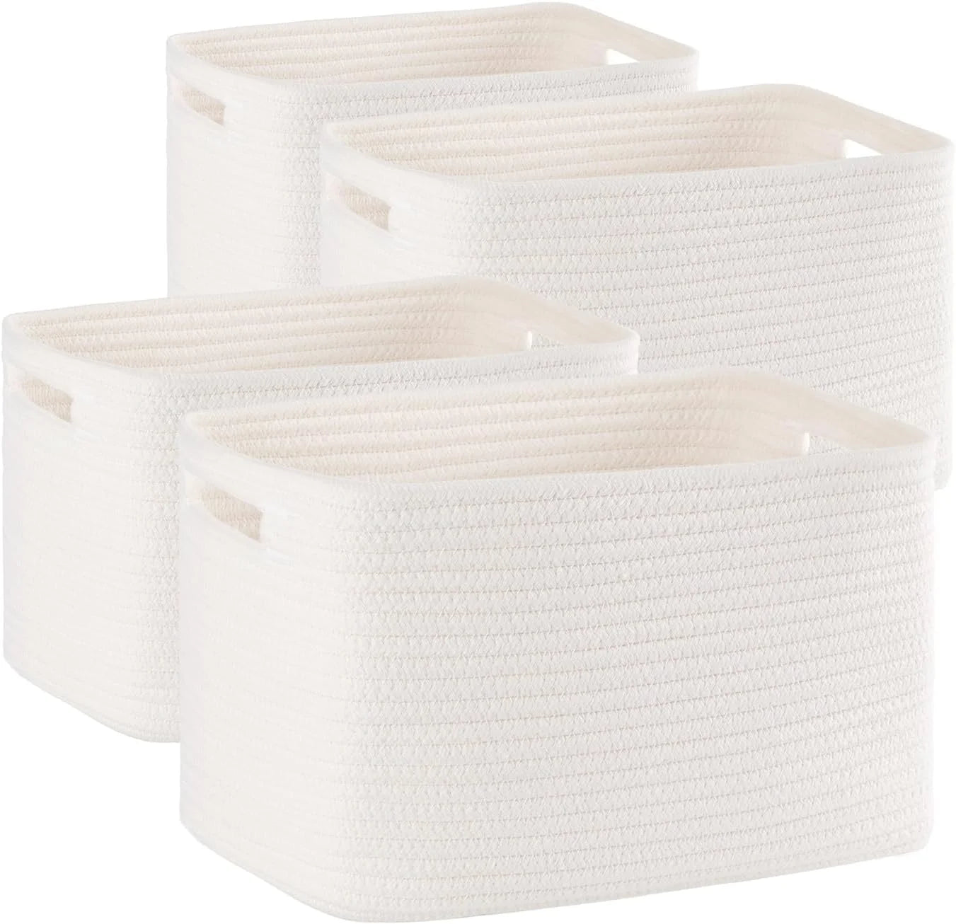 Special 4 Pack Storage Baskets for Organizing, Woven Baskets for Shelves, Perfect for Toys, Books, Towels, and Clothes - Image 4